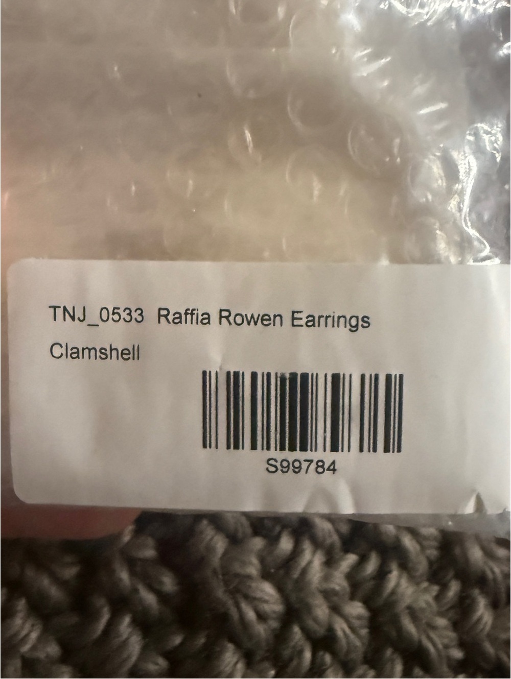 NWT Tuckernuck Raffia Rowen Clamshell Statement Drop Earrings - Picture 5 of 13